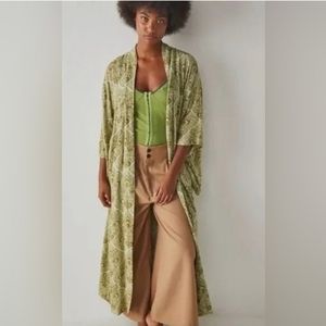 NWOT Free People Riviera Tile Print Kimono One Size